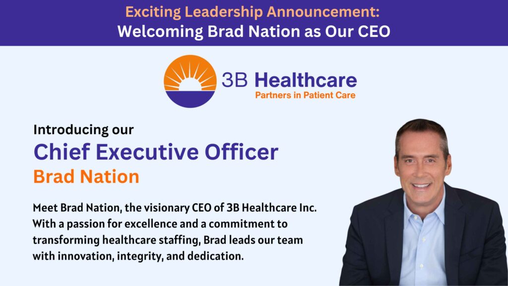 Introducing our Chief Execurive Officer, Brad Nation Poster