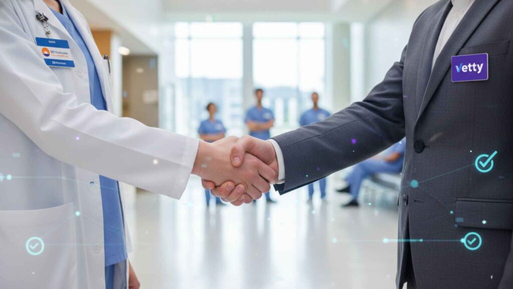 healthcare background screening solution poster