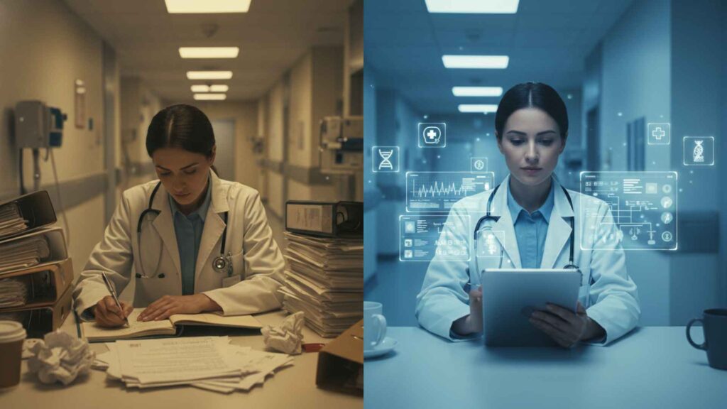 AI medical documentation poster