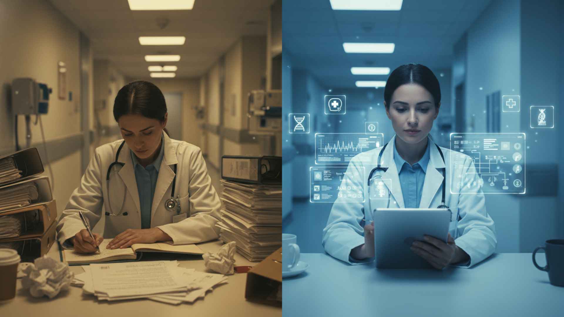 AI medical documentation poster