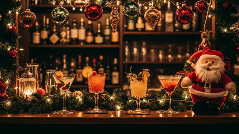 Christmas pop-up bar poster